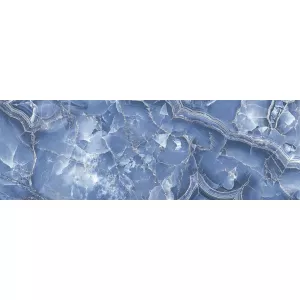 Плита настенная Global Tile Bienalle GT Голубой GT2575/007 75х25 см