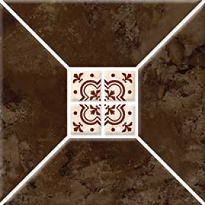 Плитка настенная Керамин Риальто 3Т тип 1 коричневая 20х20 см