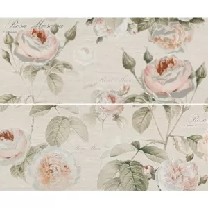 Панно Gracia Ceramica Garden Rose beige бежевое 01 60x50 см