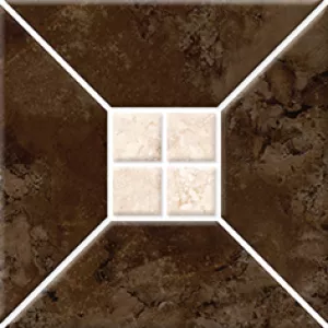 Плитка настенная Керамин Риальто 3Т тип 2 коричневая 20х20 см