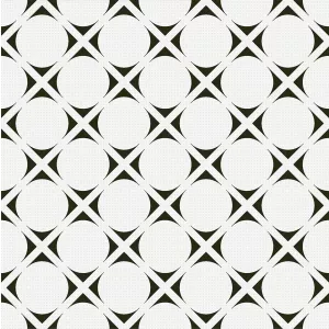 Декор Lasselsberger Ceramics Роса Рок Геометрия черно-белый 30х30 см
