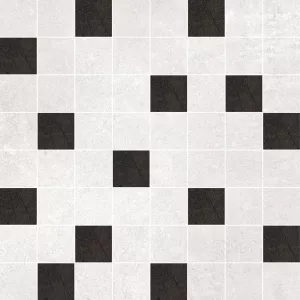 Мозаика Global Tile Nuar черно-белый 25*25 см