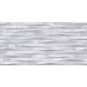 Плитка облицовочная рельефная Alma Ceramica Grigio серый 24,9*50 см