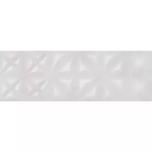 Плитка настенная Cersanit Apeks ASU522 рельеф светло-серый 75*25 см