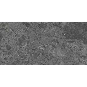 Керамогранит Laparet Brecia Adonis Dark темно-серый 60x120 глянцевый