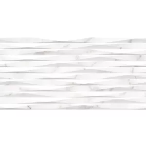 Плитка облицовочная рельефная Alma Ceramica Grigio белый 24,9*50 см